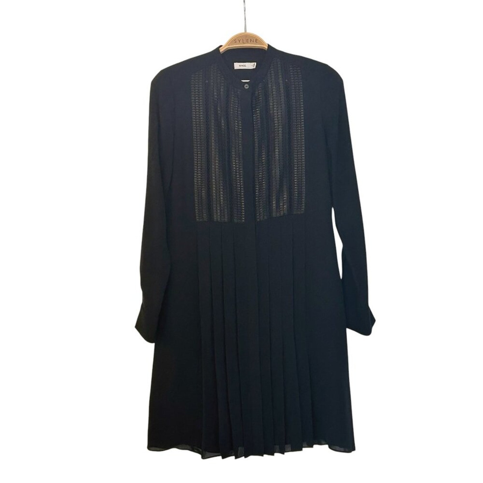 Vince Black Silk Dress Size 2